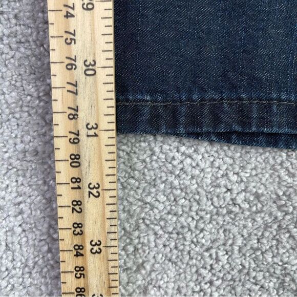 Levi's Jeans Men's 36X31 Blue 505 Straight Mid-Rise Dark Denim Pockets - Picture 11 of 13